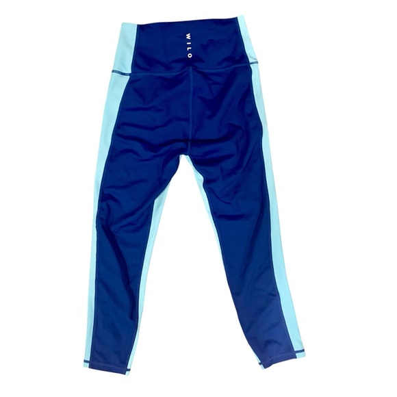 Wilo the Label by Anthropologie blue color block leggings, size XS, NWOT - Picture 2 of 7